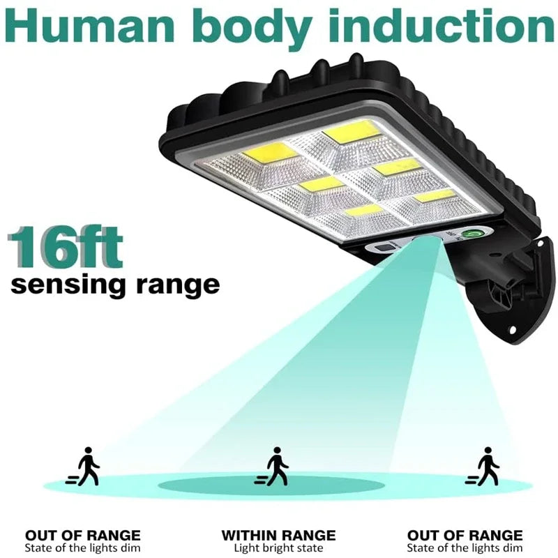 Refletor Led Solar 6000 Lumens com Sensor de Movimentos